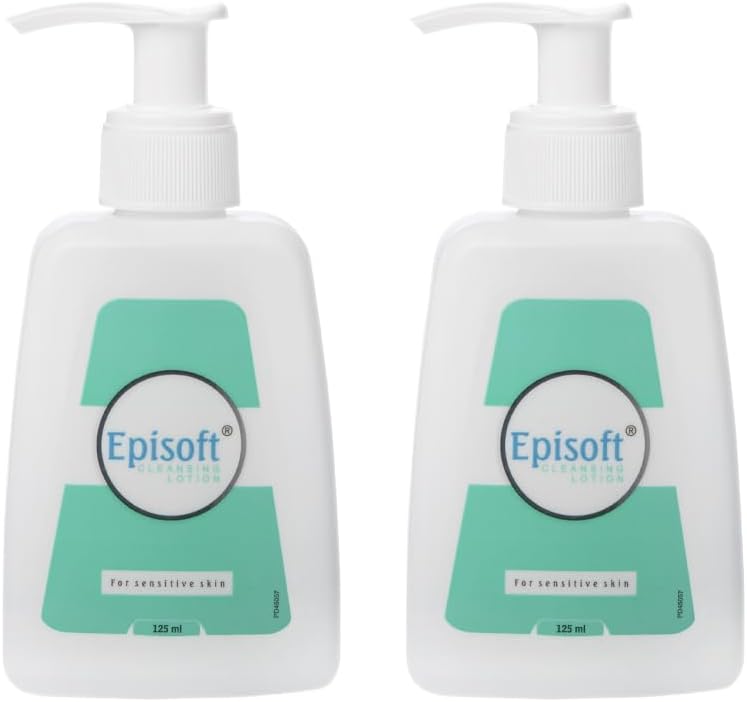 Episoft Cleansing Lotion for Dry, Normal & Sensitive Skin | Daily Gentle Facewash Cleanser for Face | Fragrance free | Dermatologist Prescribed | Suitable for Men & Women | 125ml (Pack of 2)