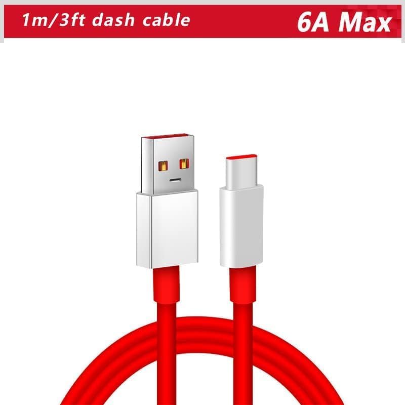 Image of Fast Charging cable Upto 65W Type-C USB Cable Compatible with Xiaomi Redmi 9 Power Original USB Cable|Rapid Quick Dash Warp super vooc Charging Cable Type C (6.5 Amp, 1 Meter /3.2 Feet, RED)