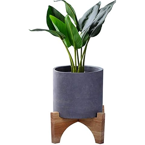 TIHOOD 7" Bamboo Plant Stand Cover