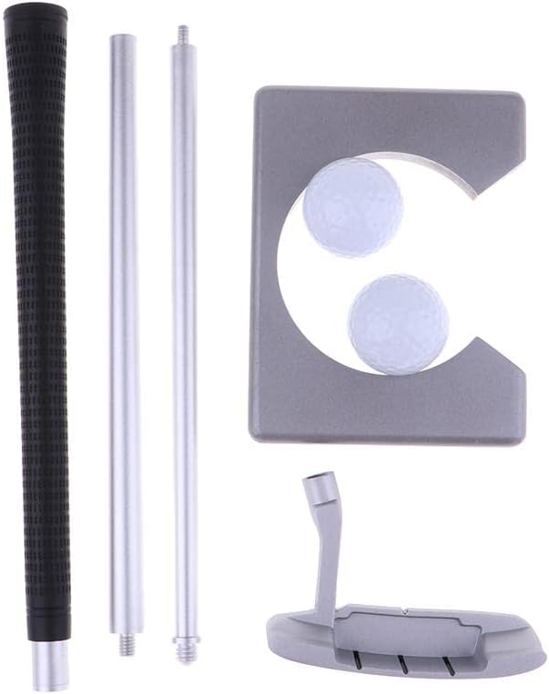 Portable Golf Putter Set for Adults and Kids | Practice Indoor/Outdoor | Golf Gifts for Men Women | Collapsible Putter, Balls & Putting Cup Included