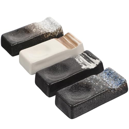 Catálogo de Soportes para palillos - los preferidos. 41 Luxshiny 4 Piezas Soportes Para Palillos De Cerámica Japonés Descansapalos Decorativos Multifuncionales Para Palillos Cucharas Y Tenedores Accesorios De Mesa Elegantes Y...