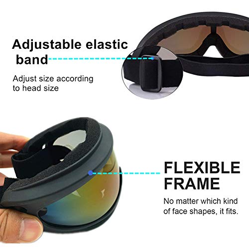 Ljdj Ski Goggles Pack Of 2 - Snowboard Motorcycle Goggles Glasses For Boys Girls Youth Men Women #TOP4