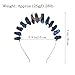 Bubbmi Raw Crystal Tiara Crown Headband Rhinestone Quartz Witch Wicaan Cosplay Headwear for Party Prom Photography Women Girls