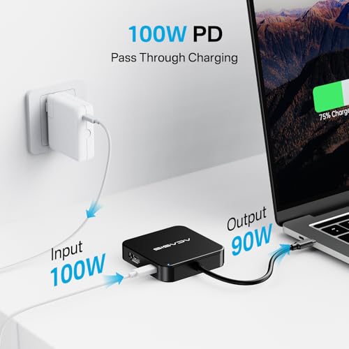 Image of USB C Hub, Multi-Port USB Type-C Hub with 4K HDMI,3 USB 3.0 Port | 1 Type-C 3.0 Port | USB Splitter Adapter for MacBook, Mac mini, Surface Pro, XPS, Laptop and USB C Devices (AC-HC31-B)