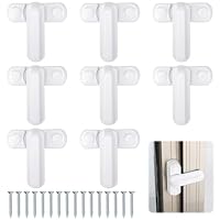 8 Stück Fenstersicherung Einbruchschutz, Fenstersicherung mit 16 Schrauben, Fensterriegel für Upvc Fenster und Holzfenster