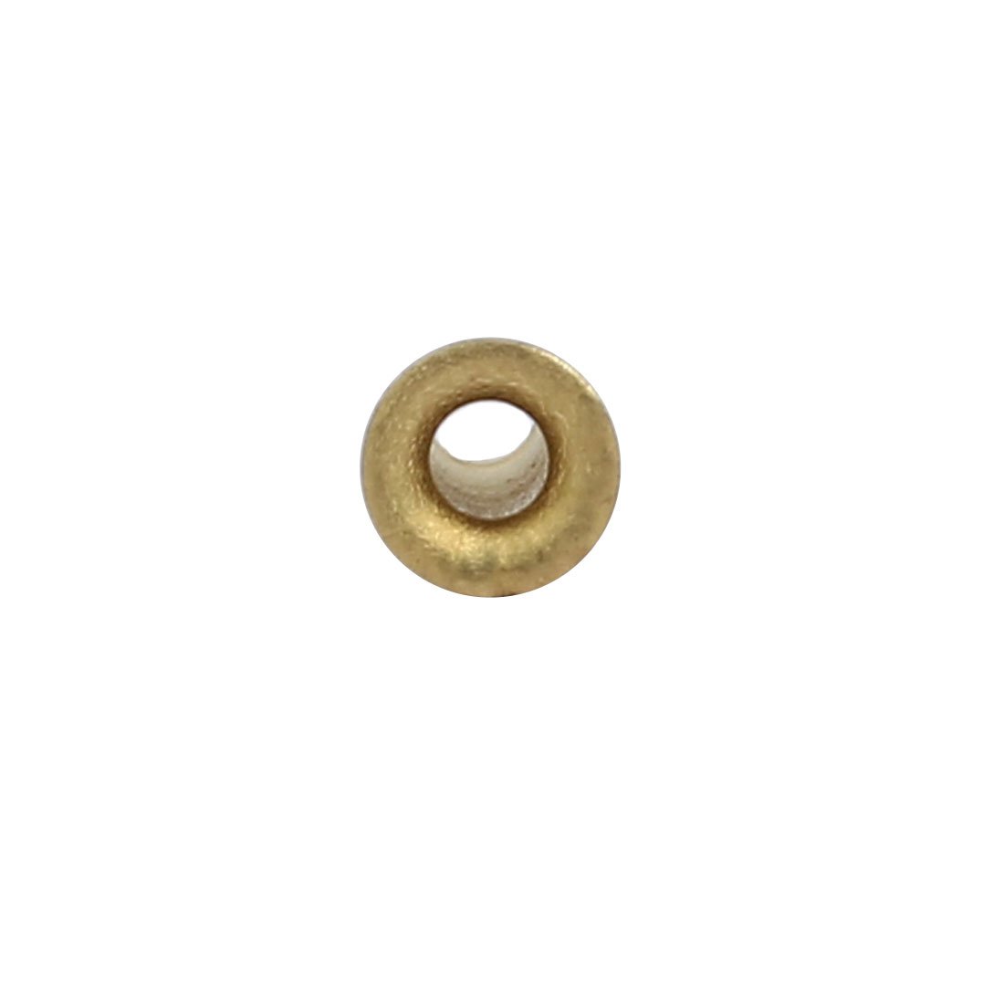 Sourcingmap 200pcs M2.5 x 6mm Brass Plated Metal Hollow Eyelets Rivets Gold Tone - Image 3