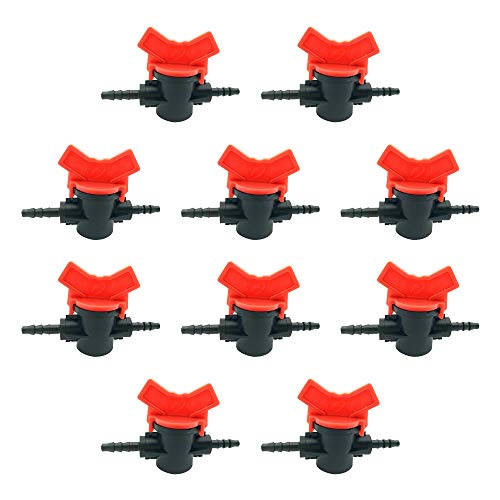 Preisvergleich Produktbild Lecimo Kapillar-Durchgangsventil, Zweiwegeventil-Kugelhahn-Trennfittings zur Verbindung zwischen 4mm PVC-Rohren, 2#