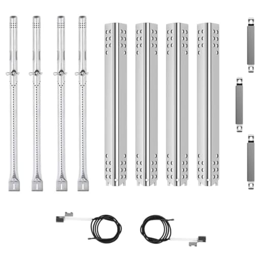 SafBbcue 463344116 463343819 Replacement Parts Kit for Charbroil Advantage 463343819 466344116 Performance 463280419 Heat Plates G359-0003-W1 Burner Tube G466-2500-W1