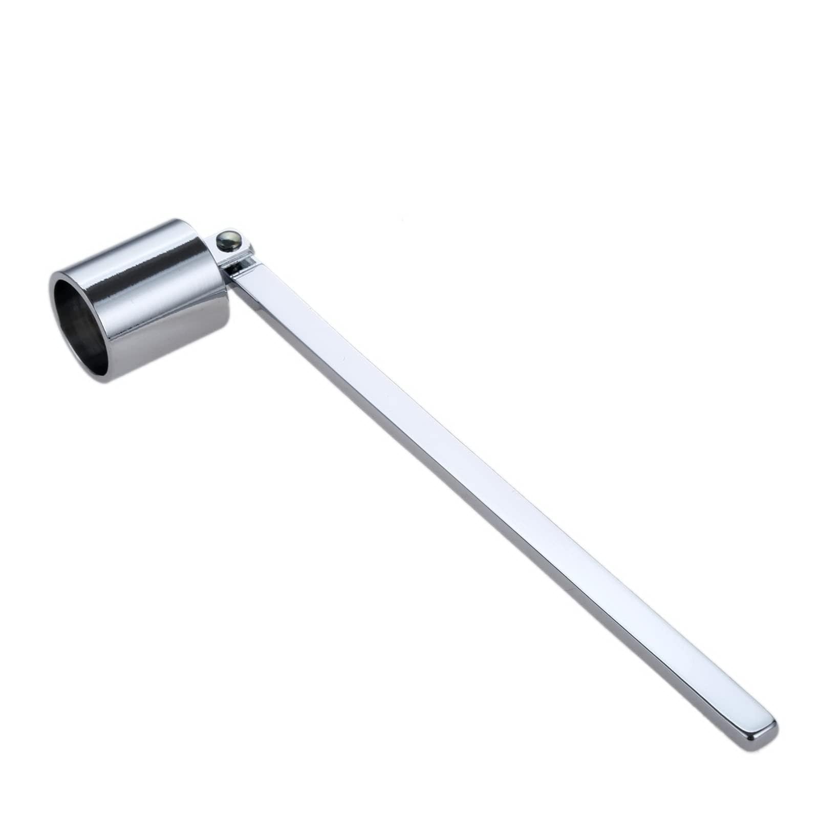 Ninoclar Candle Snuffer,Stainless Steel Candle Extinguisher Wick Snuffer Accessory with Long Handle,Candle Snuff Snuffers for Most Candles, Black (SILVERY)