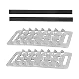 【Produktgröße】: Der Schuhriemen misst 42 cm x 2,5 cm x 0,3 cm/16,54 Zoll x 0,98 Zoll x 0,12 Zoll und der Eisgreifer misst 10 cm x 5 cm x 0,8 cm/3,94 Zoll x 1,97 Zoll x 0,31 Zoll. Diese Größe ist für die meisten Schuhe und Stiefel geeignet.