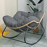 Cadeau décoratif : le fauteuil à bascule de salon peut être utilisé comme une sorte de mobilier qui fournit non seulement une fonction de repos de base, mais offre également une beauté visuelle et une valeur décorative. La chaise en osier peut s'adapter à différents environnements intérieurs et extérieurs et peut être utilisée pour augmenter la beauté de la pièce ou de l'espace extérieur. La chaise à bascule en forme d'œuf est l'un des meilleurs choix pour un cadeau de décoration d'intérieur