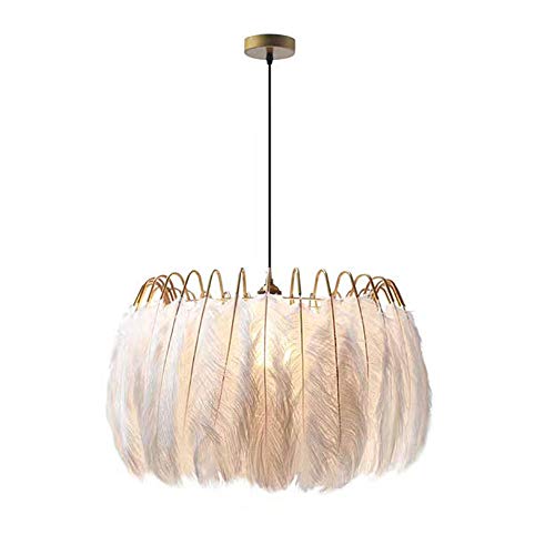 Preisvergleich Produktbild Modernen Feder E27 Pendelleuchte Befestigung Kreativ Kronleuchter Zu Schlafzimmer Küche Restaurant Hängelampe Deckenlampe Lüster Gold B 50cm(20inch)