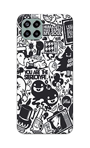 Image of Printed Hard Back Cover Case for Samsung Galaxy M33 5G Back Cover (Mixed Cartoon) -702