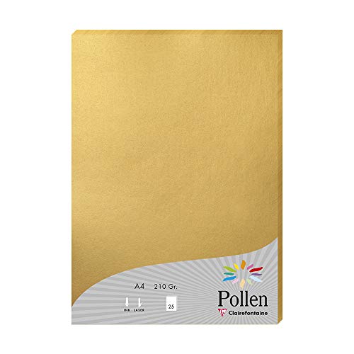 Pollen Briefpapier, 21 x 29,7 cm 210 g gold