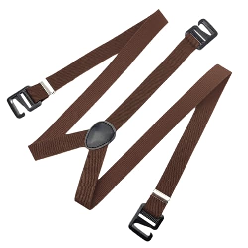 Tirantes para hombre | Tirantes de clip para hombre | Clips fuertes ajustables y correas elásticas en la espalda en Y para senderismo y trabajo, café, Refer to description