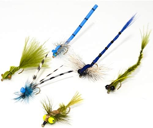Outdoor Planet 12 Effective Dragonfly and Damsel Fly Fishing Flies | Dry Flies, Wet Flies, Nymphs Flies | Trout, Bass, Bluegill, Panfish, Browns and Rainbows