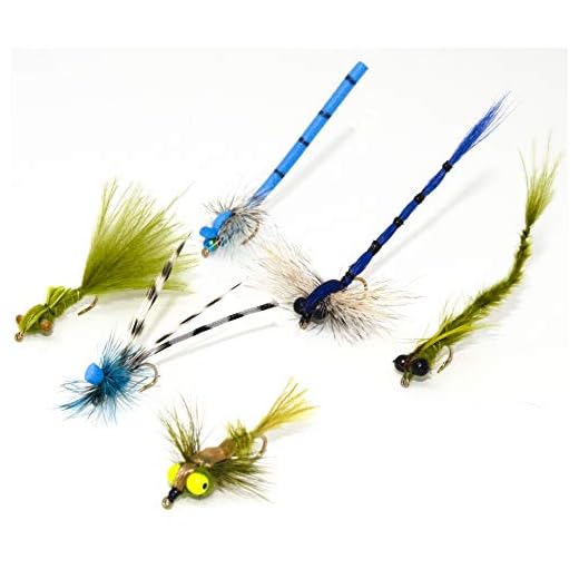 Outdoor Planet 12 Effective Dragonfly and Damsel Fly Fishing Flies | Dry Flies, Wet Flies, Nymphs Flies | Trout, Bass, Bluegill, Panfish, Browns and Rainbows