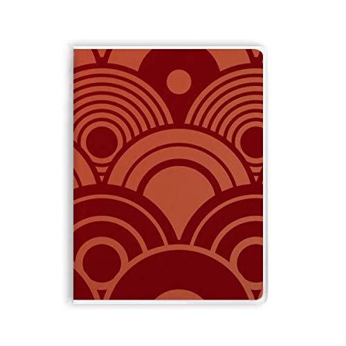 Carnet de notes vague d'eau style asiatique couverture souple