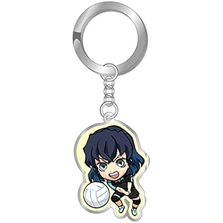 Amazon 鬼滅の刃 部活シリーズ メタルキーホルダー バレーボール 嘴平伊之助 Kmt アニメ 萌えグッズ 通販