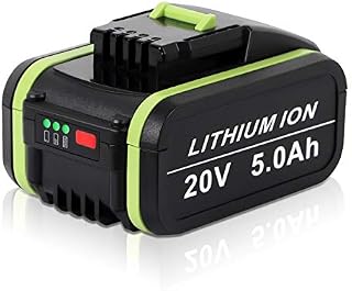 Jialitt 20V 5.0Ah Replacement Battery for Worx WA3551 WA3551.1 WA3553 WA3553.1 WA3572 WA3641 Battery Fit Worx Power Tools