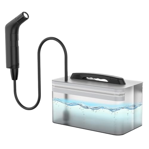 Electric Travel Bidet Handheld Bidet Sprayer for Bathroom and Outdoor Hiking Rechargeable Camping Bidet 2.3L Water Container