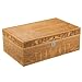 YYAI-HHJU Humidors 70 cygara chłodziarka grawerowana fornir wbudowany higrometr drewno cedrowe szafka na cygara nawilżająca papierośnica nawilżacz nawilżający