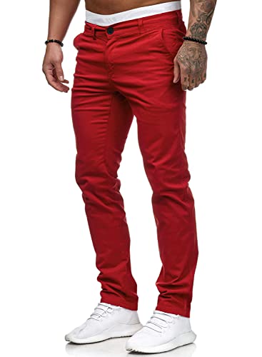 Image of HUNGSON Mens Chinos Dress Pants Slim Fit Stretch Business Casual Golf Work Slacks Trousers