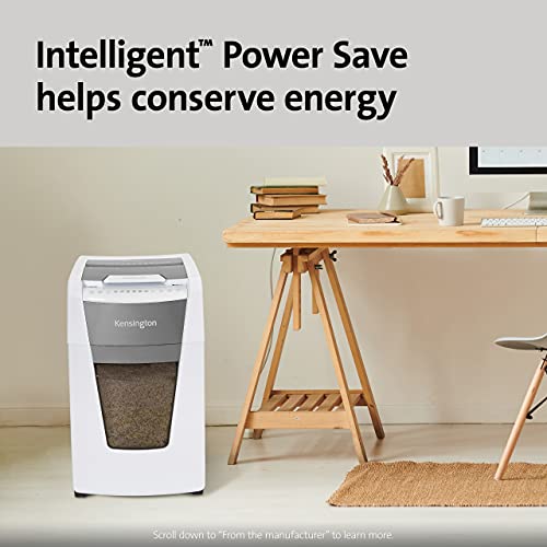 Image of Kensington Paper Shredder - New OfficeAssist 300-Sheet Auto-Feed Micro Cut Anti-Jam Heavy Duty Shredder with 15.8 gallons Pullout Wastebasket, Lockable Chamber and 4 Casters (K52051AM)
