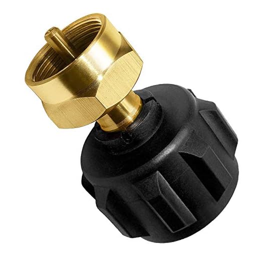 DOZYANT Propane Refill Adapter, LP Gas Cylinder Tank Coupler - Fits QCC1 / Type1 Propane Tank and 1 lb Throwaway Disposable Cylinder Propane Bottle Connector