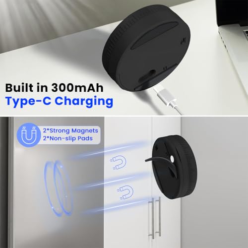 Image of HASTHIP Digital Kitchen Timer, Large LED Display Magnetic Manual Rotating Countdown & Stopwatch Timer (999 MIN), 70-80 db Loud Volume, 3 Adjustment Modes (Rotation /Key /Touch), for Cooking, Baking