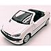 HTC - Peugeot 206 CC CARARAMA 1/43 Blanche