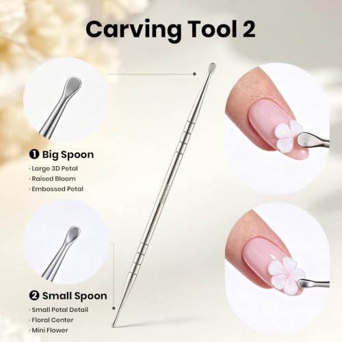 Image of Beetles 3D Gel Nail Art,White 3D Sculpting Gel for Nail Art & Sculpting Pen