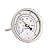 Measureman Fully Stainless Steel Pot, Kettle, Brewing Bimetal Thermometer, 3" Dial, 4" Stem, 0-250 deg F/-20-120 deg C, +/-1% Accuracy, Adjustable, 1/2" NPT Back Mount