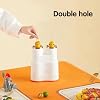 Double-tube Automatic Egg Roll Machine, Egg Boiler Sausage Machine, Hot Dog Roll Machine, Egg Cooker, Non-stick Pan, 7-minute Quick Cooking Tool, White