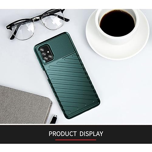 Image of Shockproof Back Cover Case for Samsung Galaxy M51 4G | 360 Degree Protection | Protective Design | Anti-Scratch Tough Slim TPU Case for Samsung Galaxy M51 4G (Green)