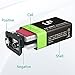 LP 9V Rechargeable Battery Pack, 4-Pack 600mAh Li-ion 9 Volt Battery for Alarms, Wireless Microphones, Smoke Detectors, Toys, Flashlights, Guitar, Keyboard & More