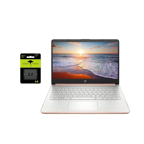 HP 15.6" Micro-Edge Laptop Computer, 4GB DDR4, 64GB SSD, Online Class Ready, Bluetooth, HDMI, USB Type-C, Windows 10 Home, SPMOR Mousepad