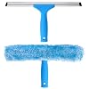 MR.SIGA Professional Window Squeegee & Microfiber Window Scrubber, 14 inch