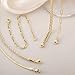 Kyerlyn Gold Bracelets for Women Waterproof, 14K Real Gold Jewelry Sets for Women Trendy Figaro Paperclip Dainty Herringbone Chain Bracelet Pack Fashion Accessories Gifts