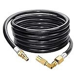 Eazy2hD 12FT RV Quick Connect Propane Hose with Propane Elbow Adapter Fitting RV Quick-Connect Kit...