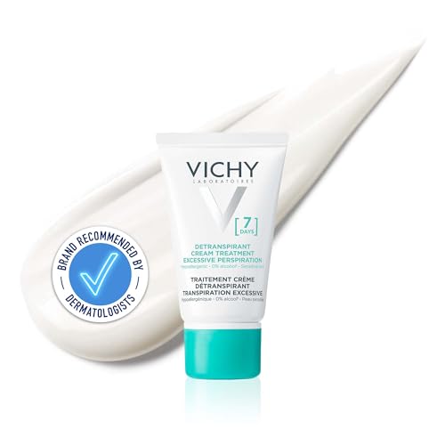 Vichy 7-Day Anti-Perspirant Cream Long-Lasting Protection for Intense Perspiration and Odor Control Suitable for Sensitive Skin Alcohol-Free Targeted Treatment 30ml