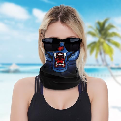 Camo Leaf Neck Gaiter Men's Tree Bark Pattern Windproof Dustproof Balaclava for Hunting or Outdoor Sports4