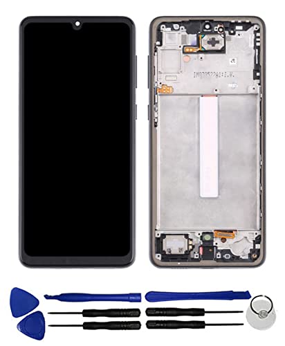 OYOG Samsung Galaxy A33 5G SM-A336E SM-A336B (�w��F�؂Ȃ�) LCD ��ʏC�������p �^�b�`�p�l�� �t���p�l�� �K���X �X�N���[���C���p�[�c �f�W�^�C�U�[�t���[���A�Z���u���Z�b�g �C���H��Z�b�g�t��(��)