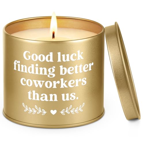 Cylitmer Coworker Leaving Gifts for Women Men, Funny Coworker Farewell Candle 9oz, Goodbye, Going Away Gift for Coworkers, Lavender Soy Wax Scented Candles