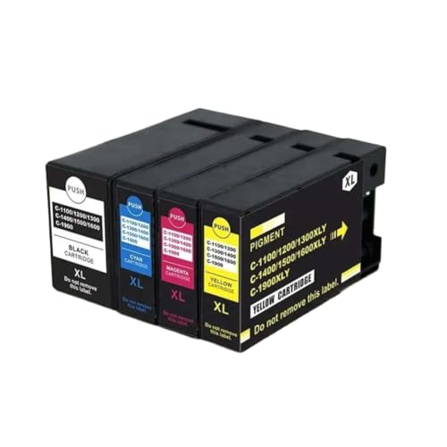 UseWKvbWN Ink Cartridge PGI 1100XL 1200XL 1300XL 1400XL 1500XL 1600XL 1900XL PGI1400 PGI1500 PGI1600 Compatible with(2 Set)