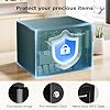 Bonsaii Safe Box with Key Lock, Steel Security Lock Box, 0.23 Cubic Feet, 9.06" W x 6.69" D x 6.69" H, Small Hidden Safe for Cash Jewelry #1