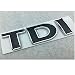 WSCLCP Autocollants arrière de Voiture 3D ABS TDI, adaptés pour Volkswagen Golf 6 Golf 7 Polo GTI Sagitar B6 R36 B7L CC Touran
