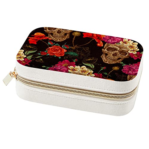 Boîte à bijoux portable pour bagues et colliers de voyage