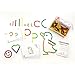 edxeducation-21368 GeoStix Letter Construction Set - Educational Toy - 200 Connecting Sticks - 50 Activities - Build Letters, Animals and More