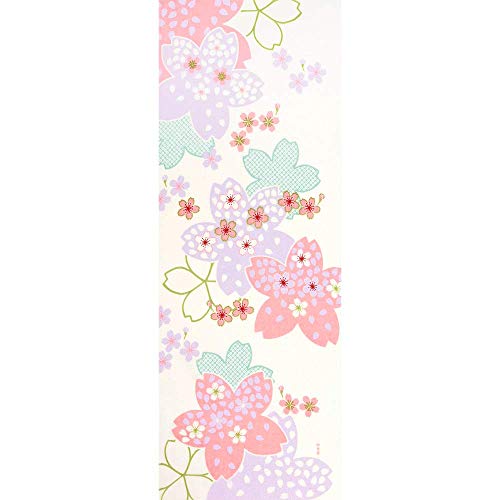 濱文様 絵てぬぐい 桜かざり